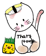 Sushi headdress Nina cat sticker #10123184