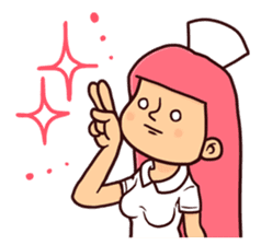 Bobbed Nurse 2 sticker #10123418