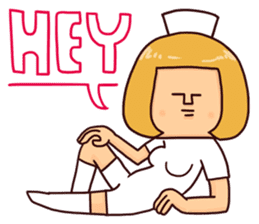 Bobbed Nurse 2 sticker #10123428