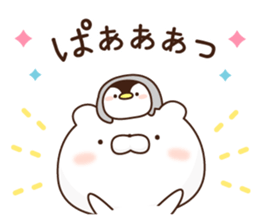 penguin and white bare1 sticker #10123721