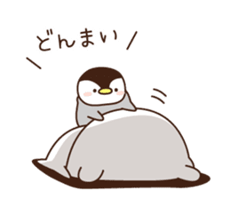 penguin and white bare1 sticker #10123726