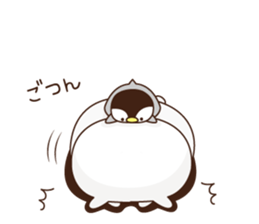 penguin and white bare1 sticker #10123733