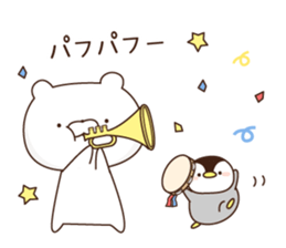 penguin and white bare1 sticker #10123742