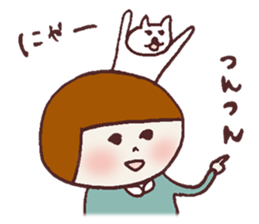 Okappa Hanachan3 sticker #10124098