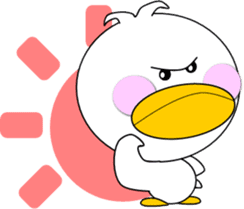 Day cute duck3 sticker #10124286