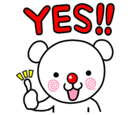 White bear MARUO sticker #10124512