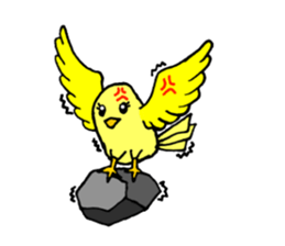 A yellow bird Piyo sticker #10124555