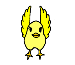 A yellow bird Piyo sticker #10124561