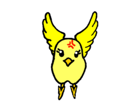 A yellow bird Piyo sticker #10124568