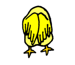 A yellow bird Piyo sticker #10124580