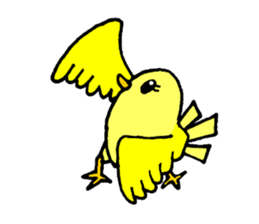 A yellow bird Piyo sticker #10124585