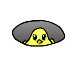 A yellow bird Piyo sticker #10124589