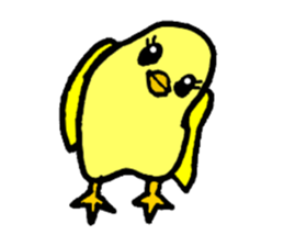 A yellow bird Piyo sticker #10124591