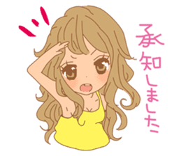 Girls - Japanese honorifics expression sticker #10124613
