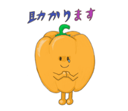 Working vegetables and fruits sticker #10124862