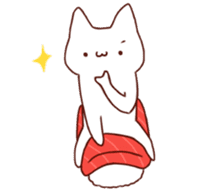 cats of sushi sticker #10125340