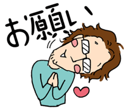 Couple cycling is a hobby. (Roadbike) sticker #10125477