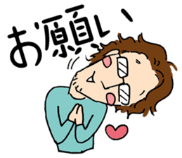 Couple cycling is a hobby. (Roadbike) sticker #10125477