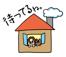 Couple cycling is a hobby. (Roadbike) sticker #10125494