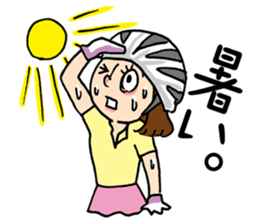 Couple cycling is a hobby. (Roadbike) sticker #10125508