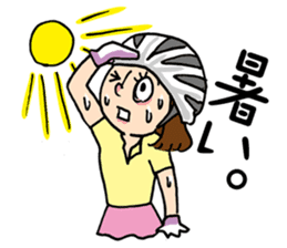 Couple cycling is a hobby. (Roadbike) sticker #10125508