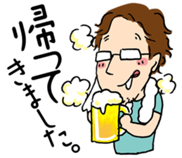 Couple cycling is a hobby. (Roadbike) sticker #10125510