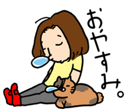 Couple cycling is a hobby. (Roadbike) sticker #10125511