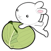 Vegetables rabbit sticker #10125717