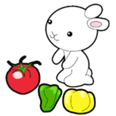 Vegetables rabbit sticker #10125723