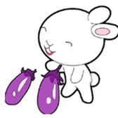 Vegetables rabbit sticker #10125737