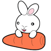 Vegetables rabbit sticker #10125743