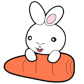 Vegetables rabbit sticker #10125743