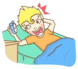 Golden hair Host sticker #10126329