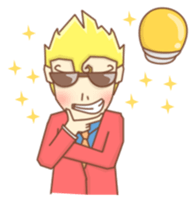 Golden hair Host sticker #10126346