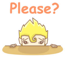 Golden hair Host sticker #10126350