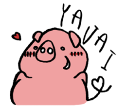 pig sticker -STOMP- sticker #10126352