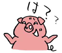 pig sticker -STOMP- sticker #10126364