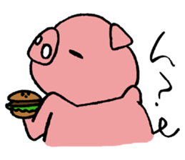 pig sticker -STOMP- sticker #10126381