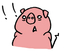 pig sticker -STOMP- sticker #10126385