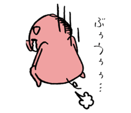 pig sticker -STOMP- sticker #10126391
