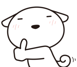 Dogs work hard4. sticker #10126853