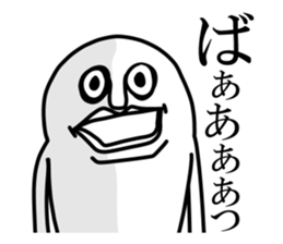 White and round sticker sticker #10126919