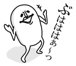 White and round sticker sticker #10126925