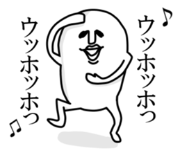 White and round sticker sticker #10126927