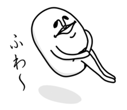 White and round sticker sticker #10126928