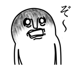 White and round sticker sticker #10126929