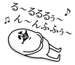 White and round sticker sticker #10126936