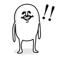 White and round sticker sticker #10126941