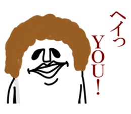 White and round sticker sticker #10126950