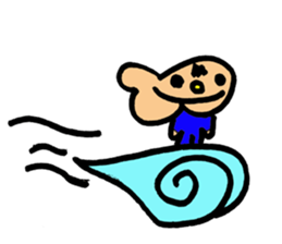 chin boy sticker #10127025